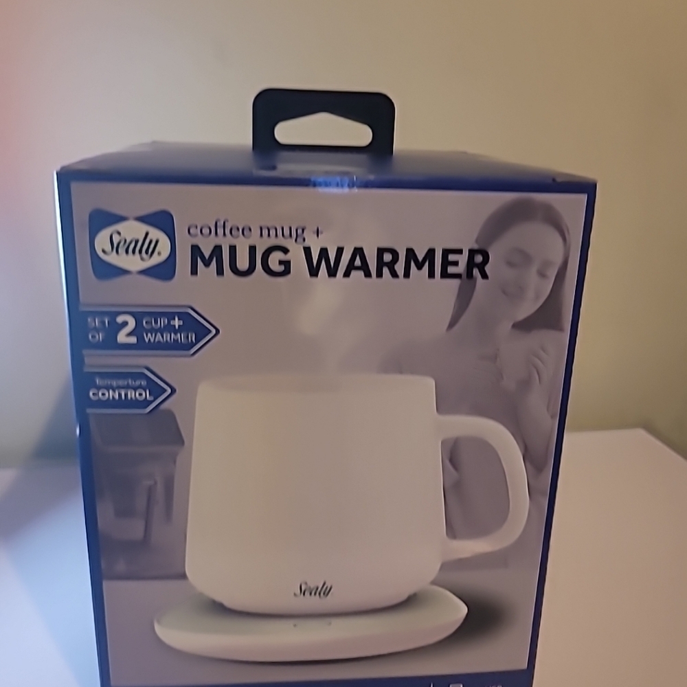 Sealy Coffee Mug + Mug Warmer